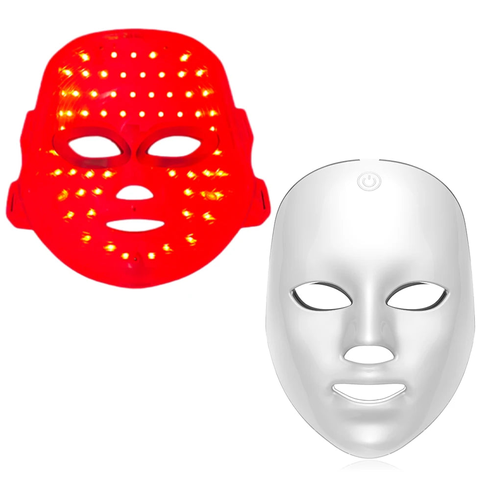 Wireless LED Face Mask 7 Colors Rechargeable Portable Facial Mask Skin Rejuvenation Skin Care Beauty Device