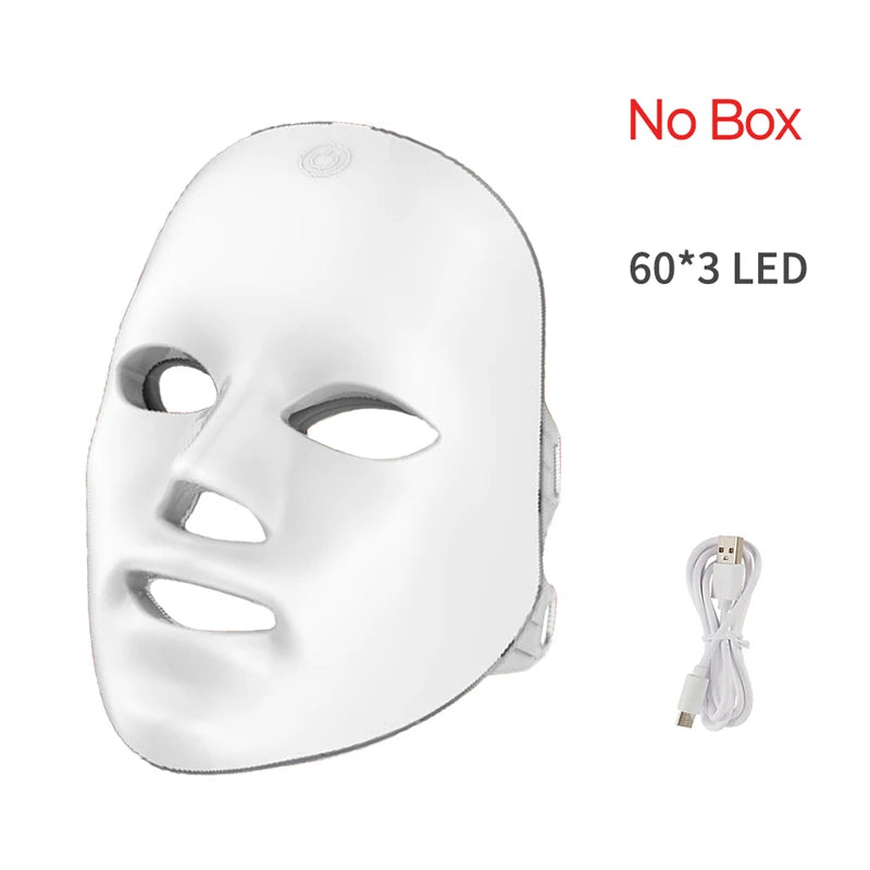 Wireless LED Face Mask 7 Colors Rechargeable Portable Facial Mask Skin Rejuvenation Skin Care Beauty Device