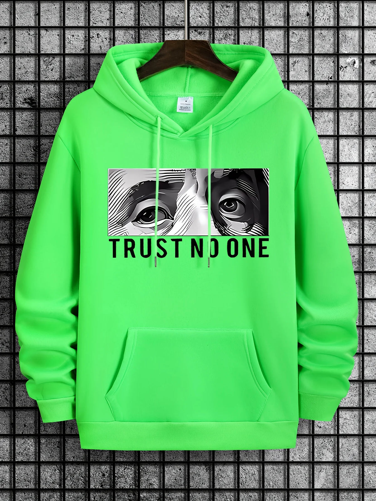 TRUST NO ONE Letter Printed Casual Sweater