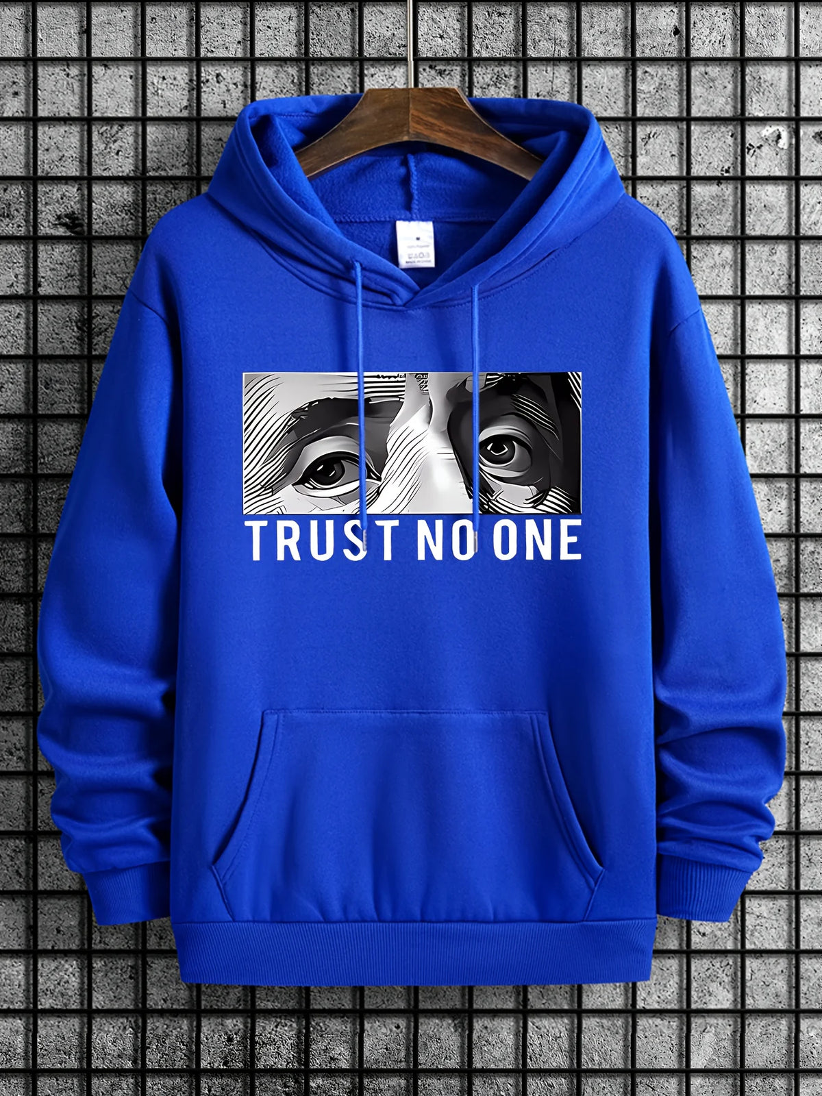 TRUST NO ONE Letter Printed Casual Sweater