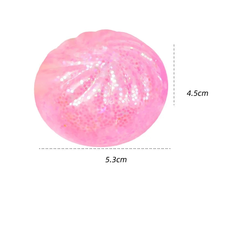 Blingbling Gold Powder Crystal Squishy Dumpling Small Steamed Bun