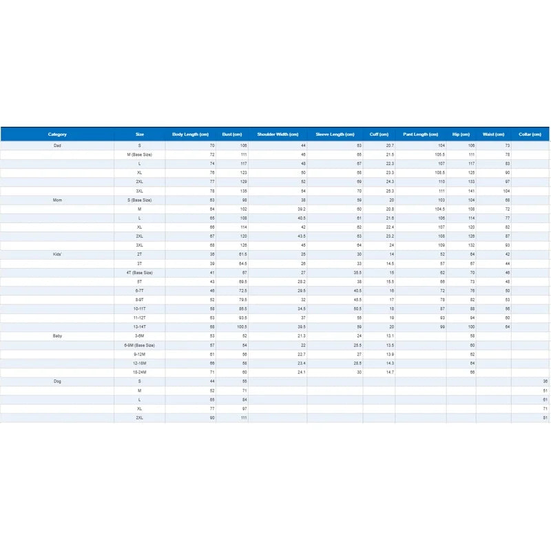New Christmas Family Matching Pajamas Set Cotton Christmas Print Sleepwear for Kids Adults Pajama Sets