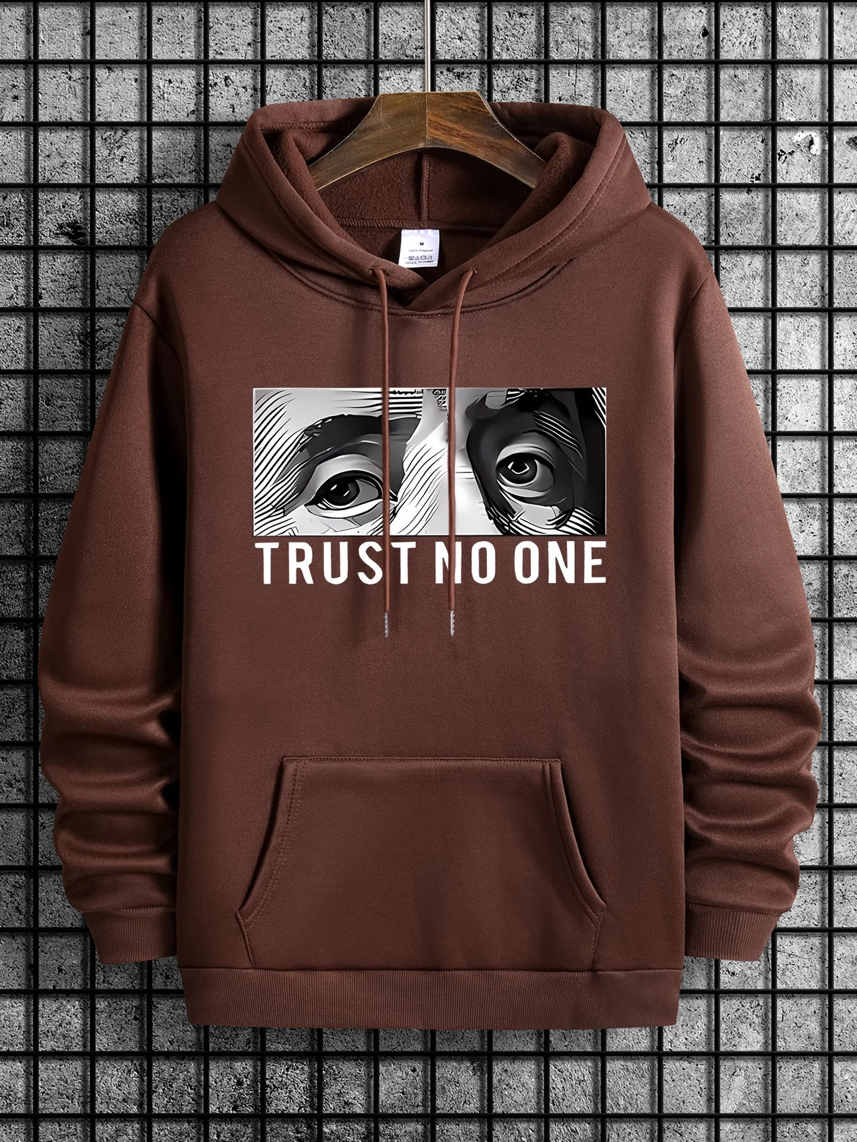 TRUST NO ONE Letter Printed Casual Sweater