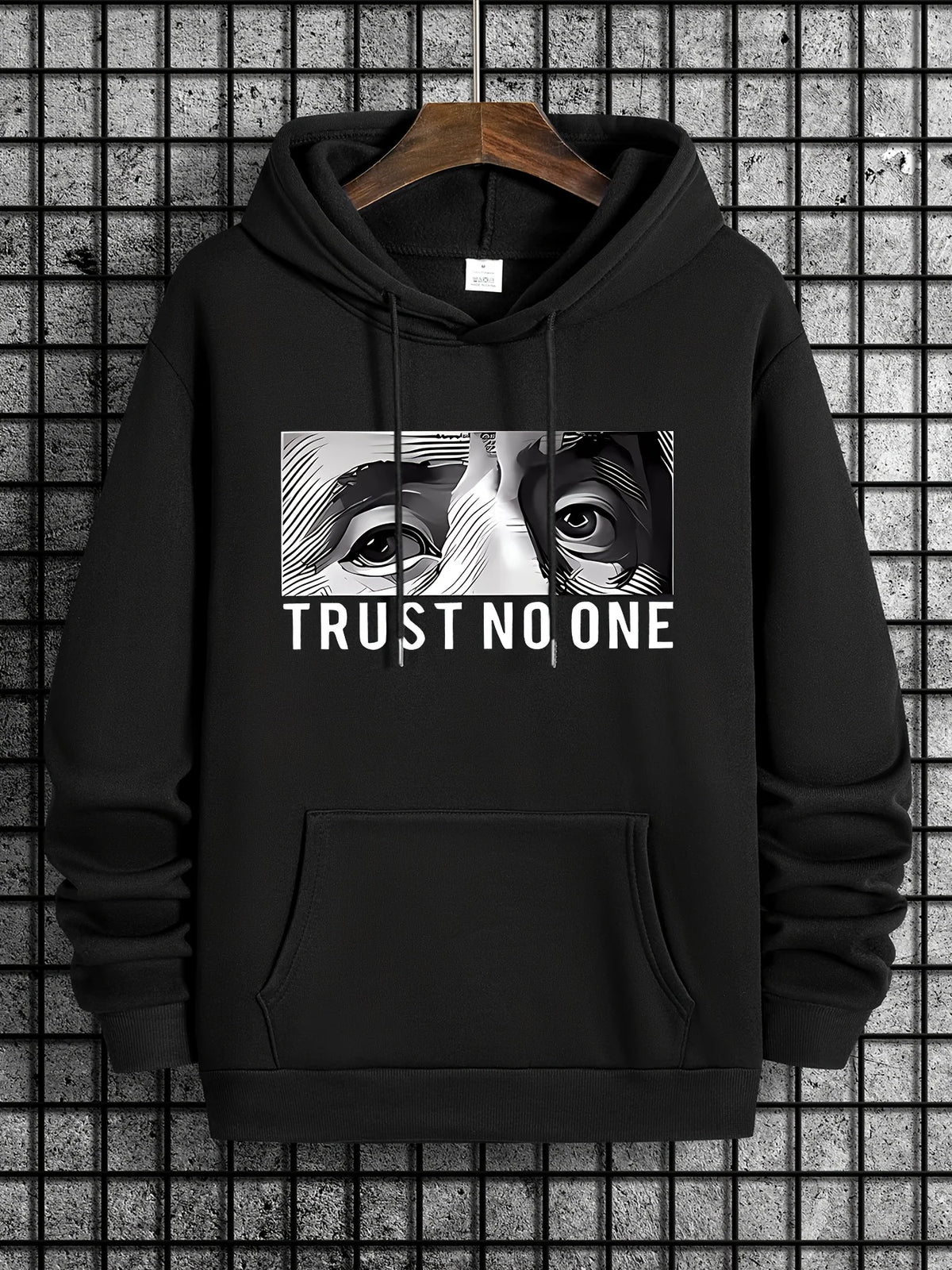 TRUST NO ONE Letter Printed Casual Sweater