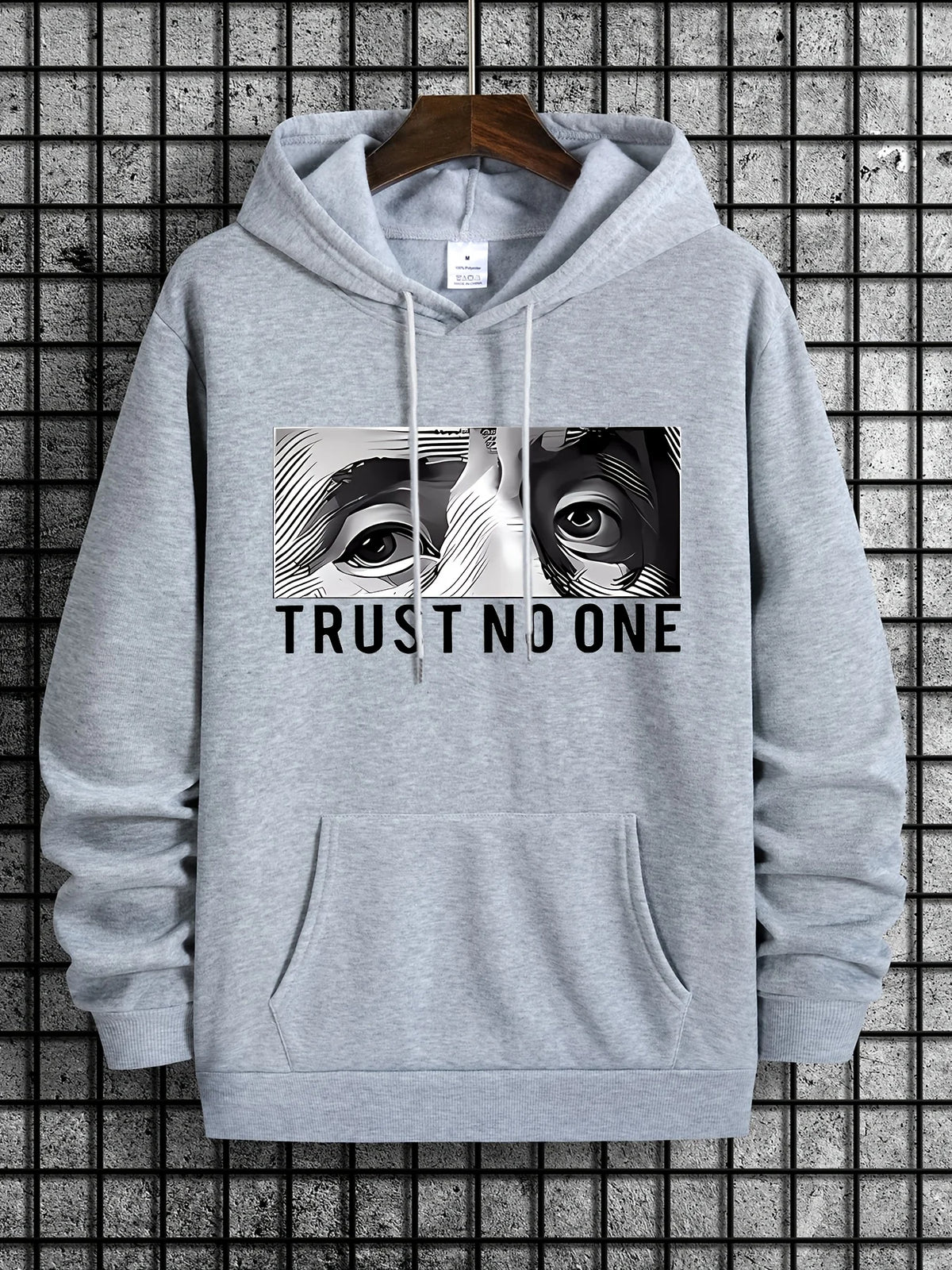TRUST NO ONE Letter Printed Casual Sweater