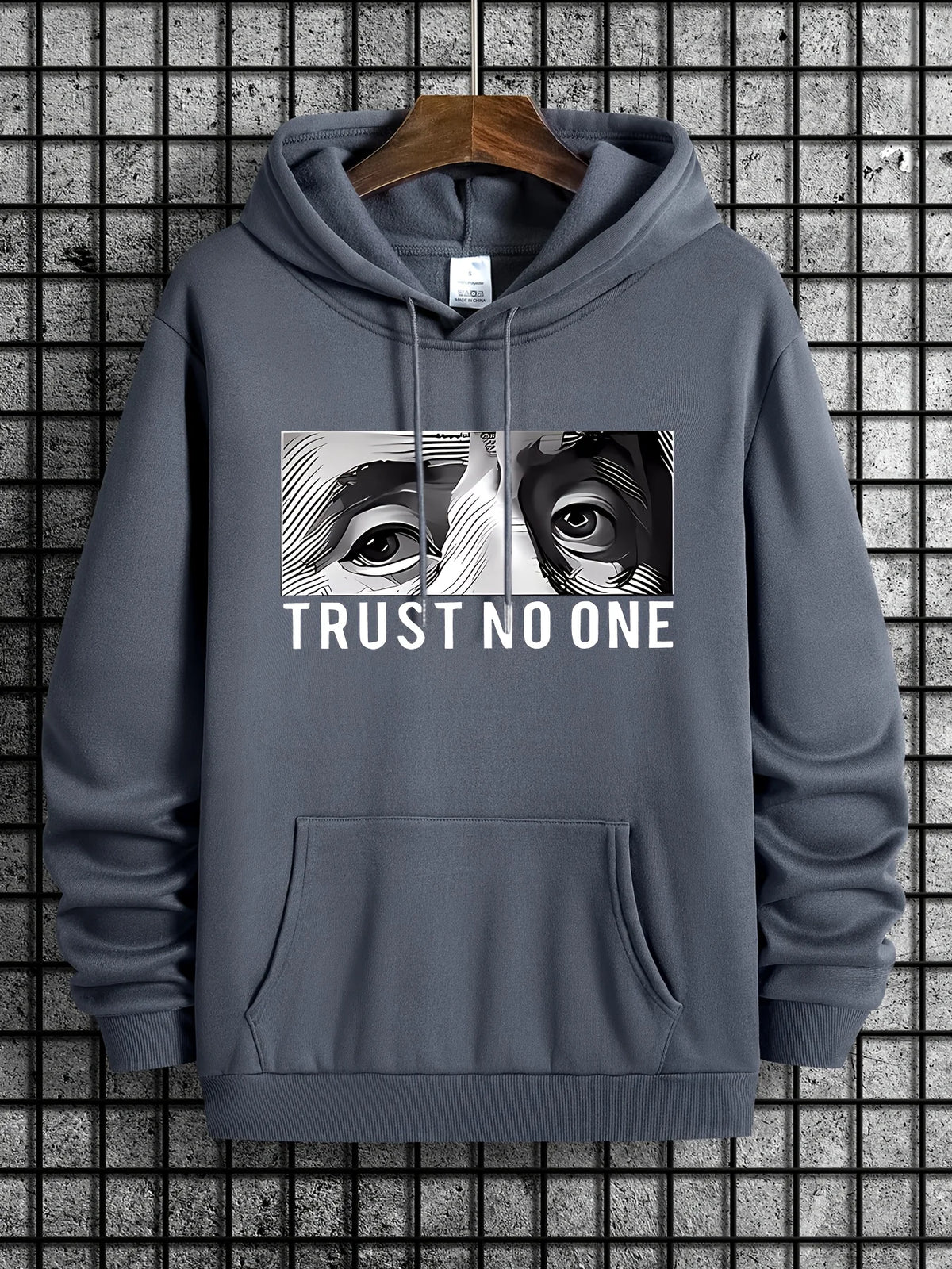 TRUST NO ONE Letter Printed Casual Sweater